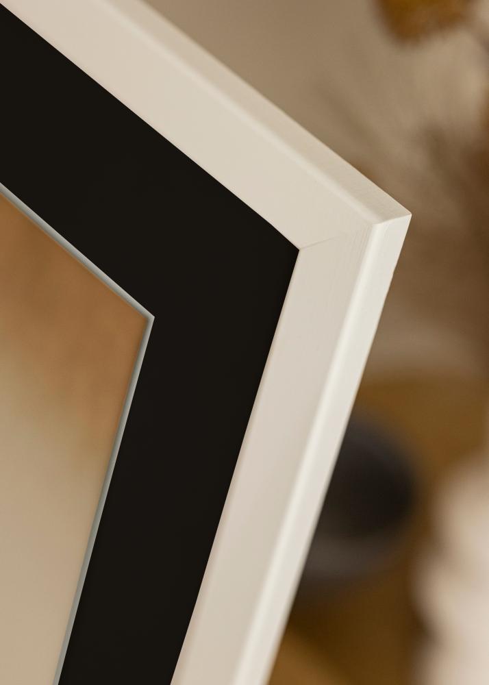 Ramme Trendline Hvid 60x100 cm - Passepartout Sort 40x80 cm