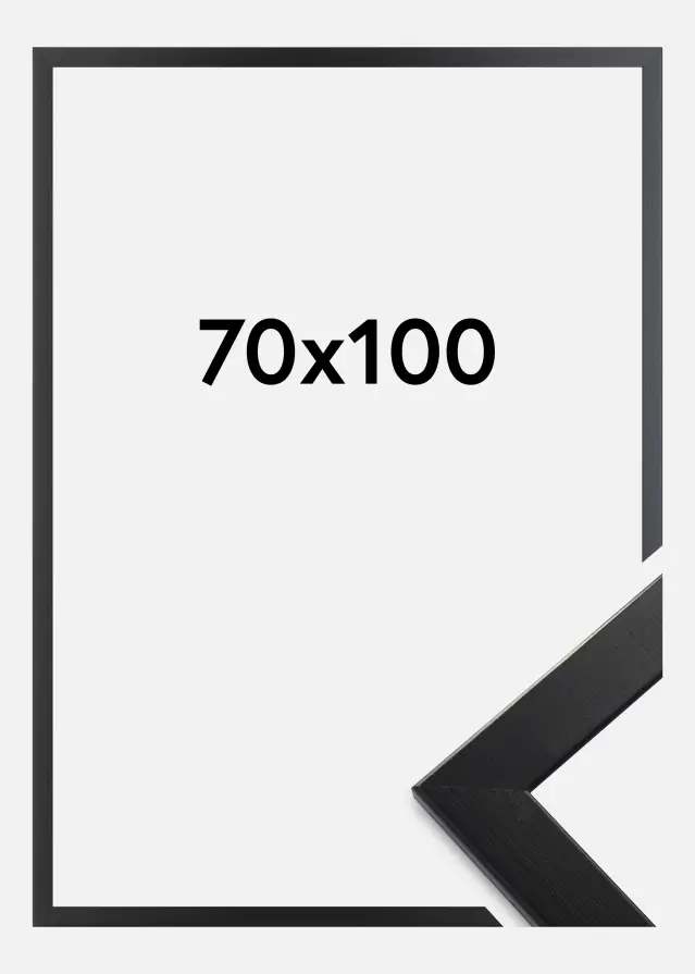 Ramme Trendline Akrylglas Sort 70x100 cm