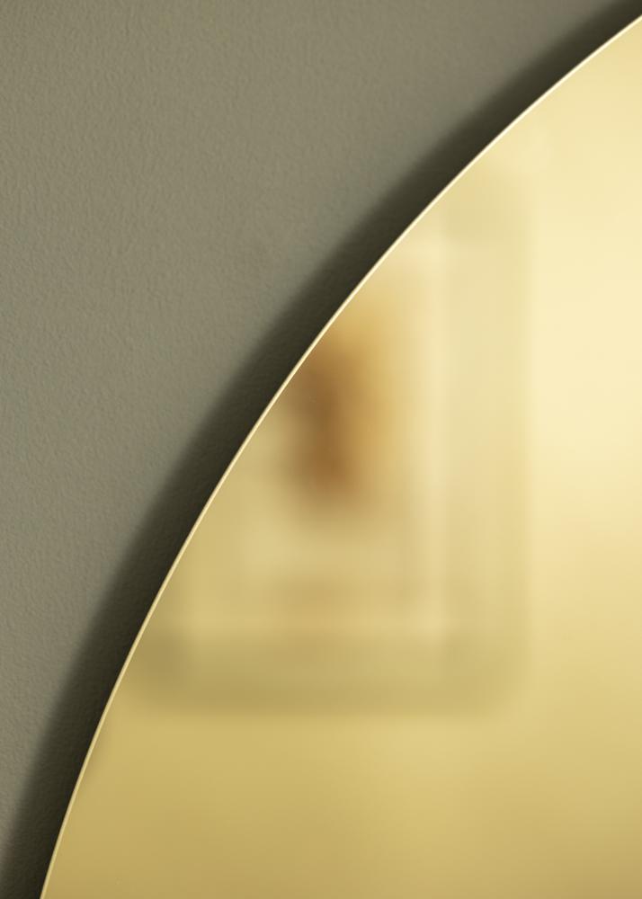 Spejl Crystal Yellow 80 cm Ø