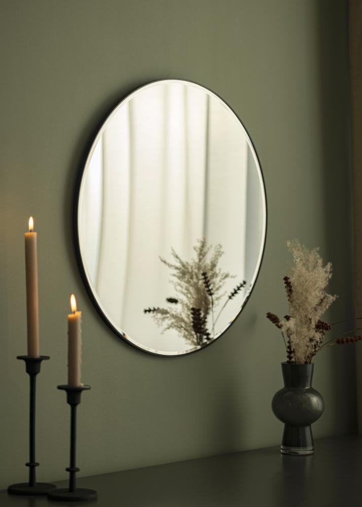 Spejl Premium Black Circle 60 cm Ø