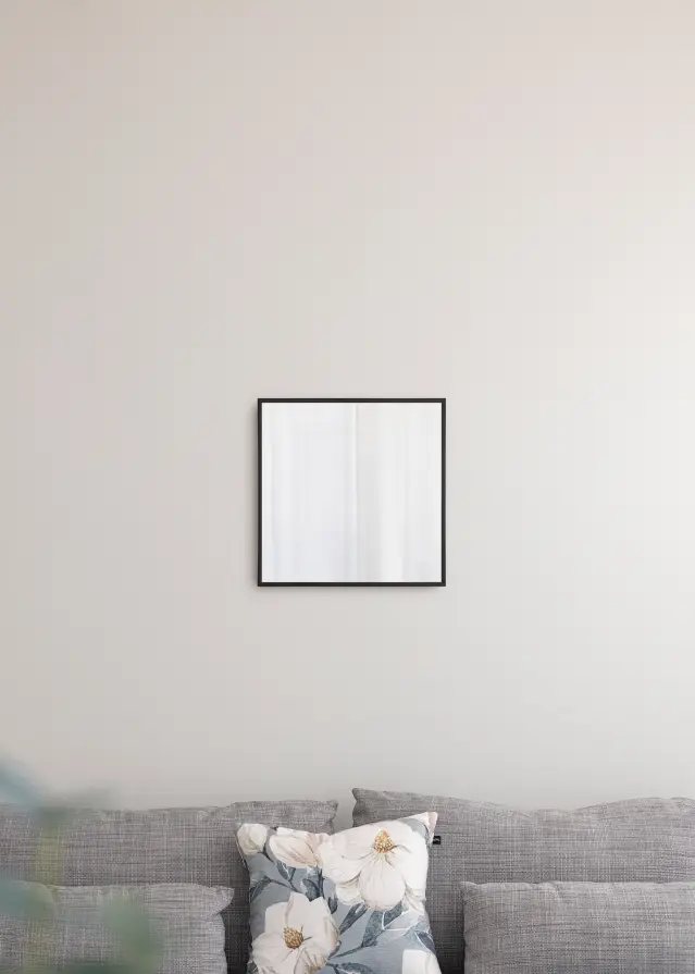 Spejl Chicago Mat Sort 41x41 cm