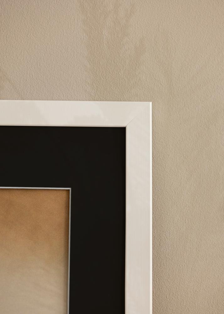 Ramme Trendline Hvid 60x100 cm - Passepartout Sort 40x80 cm
