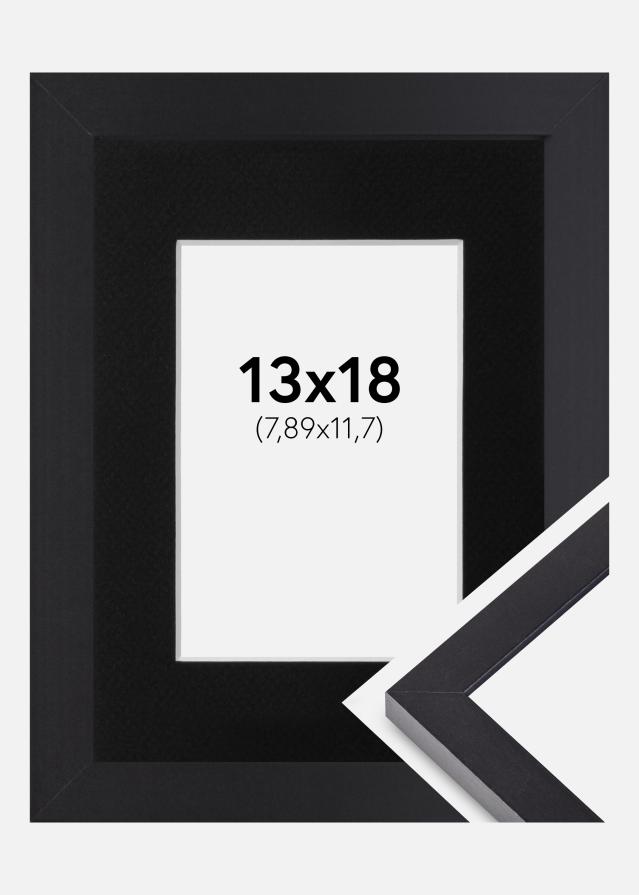 Ramme Selection Sort 13x18 cm - Passepartout Sort 3,5x5 inches
