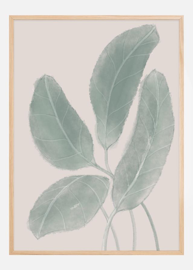 Leaves Watercolor Plakat