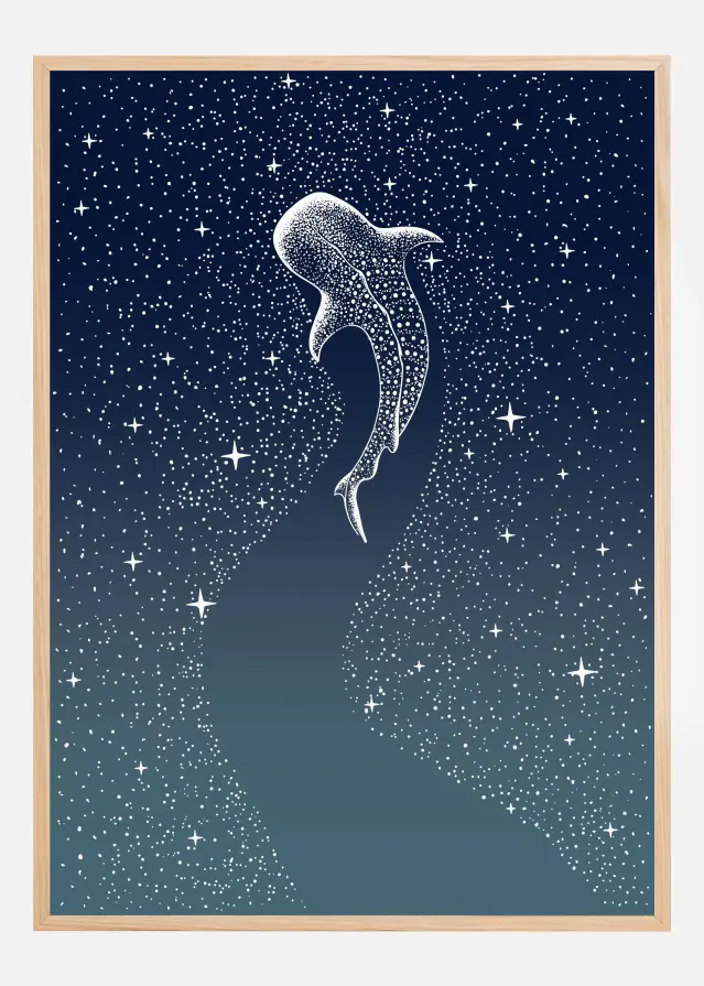 Star Eater Version II Turquoise Plakat