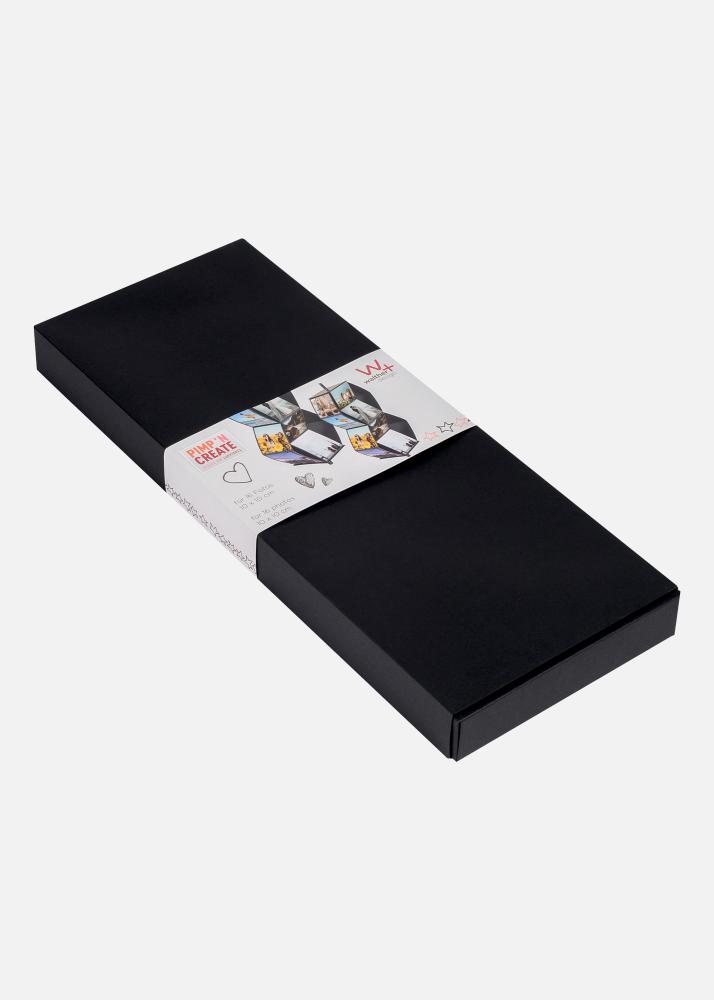 PAC Leporello Sort - 16 Billeder i 10x10 cm