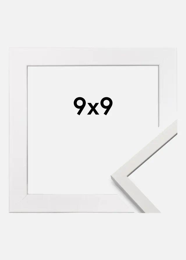 Ramme Edsbyn Hvid 9x9 cm