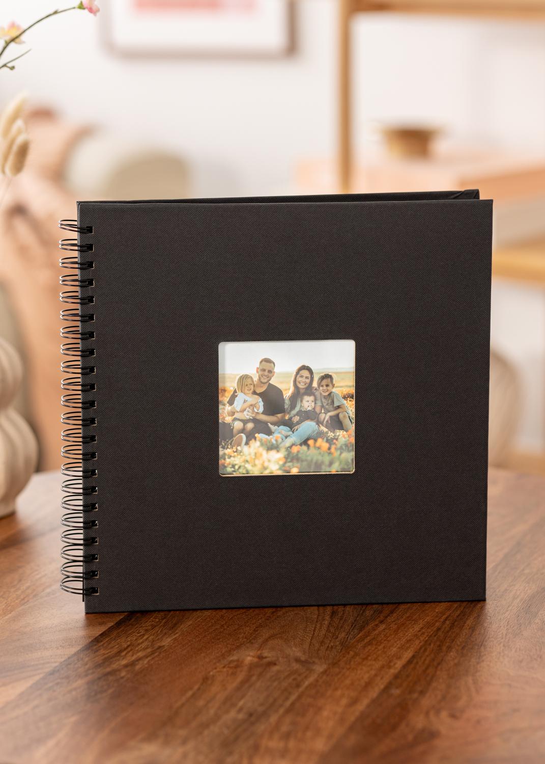 Product Image for Wiro Spiralalbum Sort - 32x30 cm (50 Sorte sider / 25 ark)