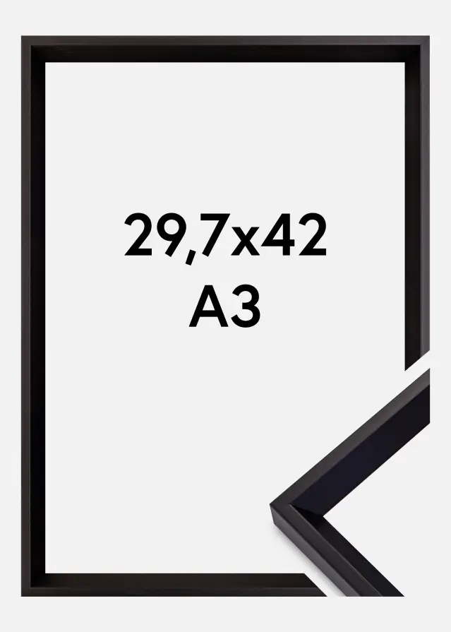 Ramme Globe Akrylglas Sort 29,7x42 cm (A3)