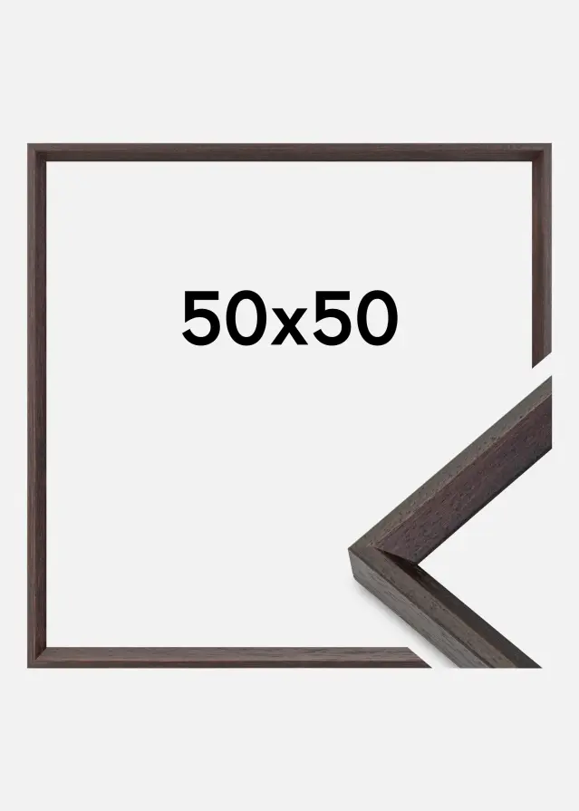 Ramme Globe Akrylglas Espresso 50x50 cm
