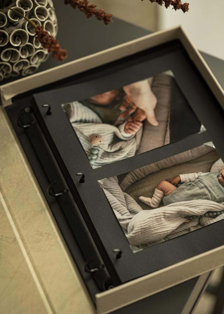 Albumark til KAILA Coffee Table Photo Album - 30 stk Sorte
