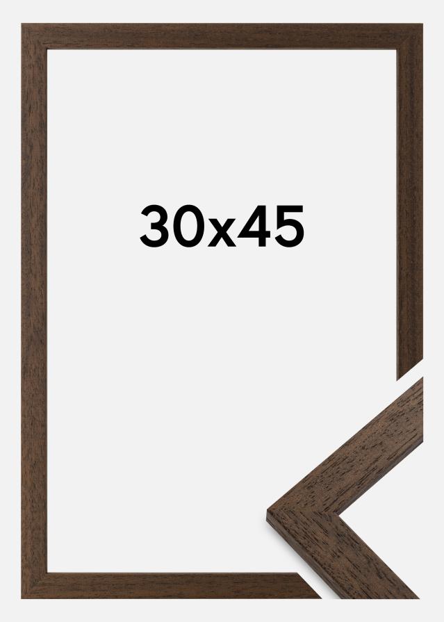 Ramme Brown Wood Akrylglas 30x45 cm