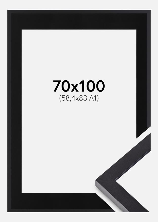 Ramme Selection Sort 70x100 cm - Passepartout Sort 59,4x84 cm (A1)