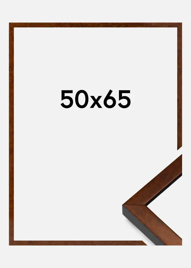 Ramme Ares Akrylglas Burr Walnut 50x65 cm