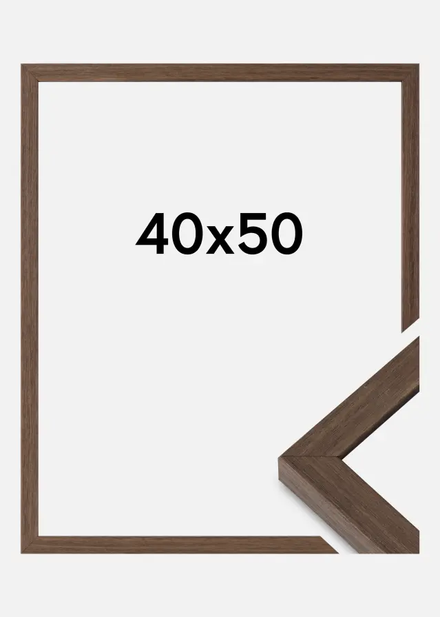 Ramme Hermes Akrylglas Valnød 40x50 cm