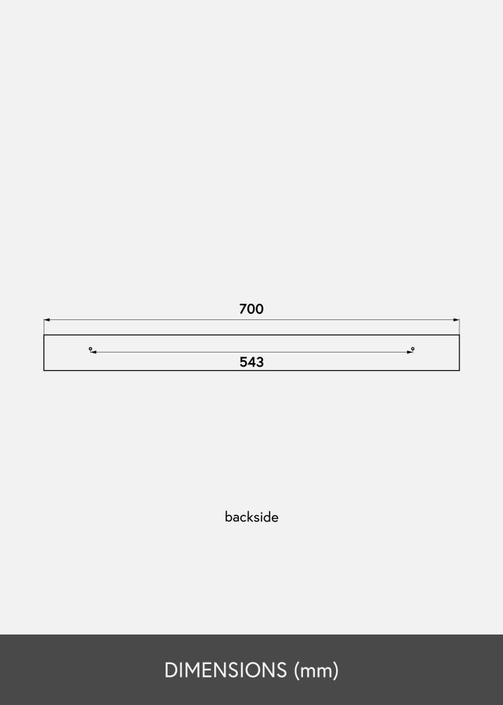 KAILA Billedhylde Bambus 70 cm