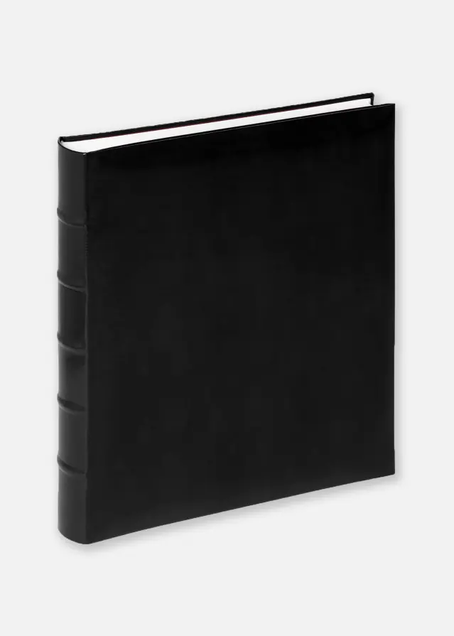Walther Fotoalbum Classic Sort - 30x37 cm (80 Hvide sider / 40 blade)