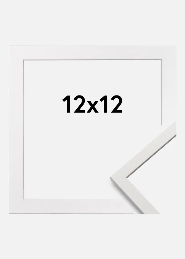Ramme Edsbyn Hvid 12x12 cm