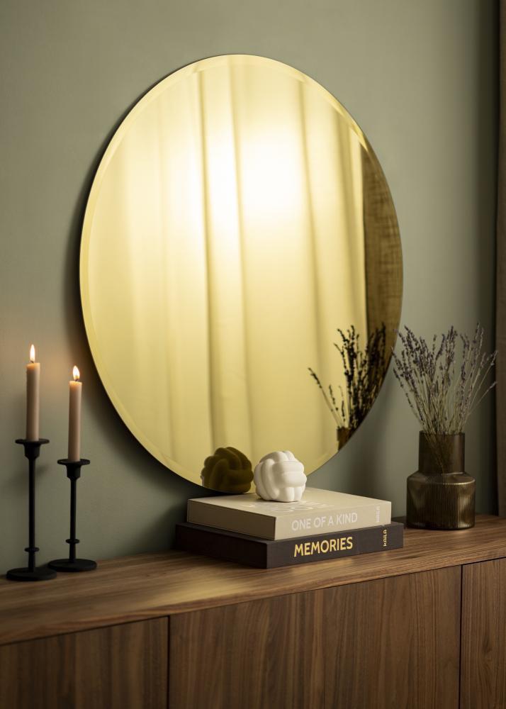 KAILA Rundt Spejl Gold Deluxe 90 cm Ø