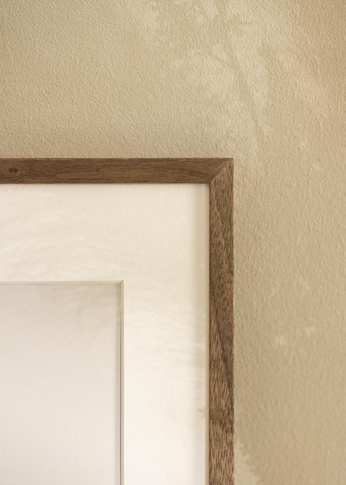 Ramme Soul Walnut Veneer 40x60 cm - Passepartout Hvid 25x50 cm