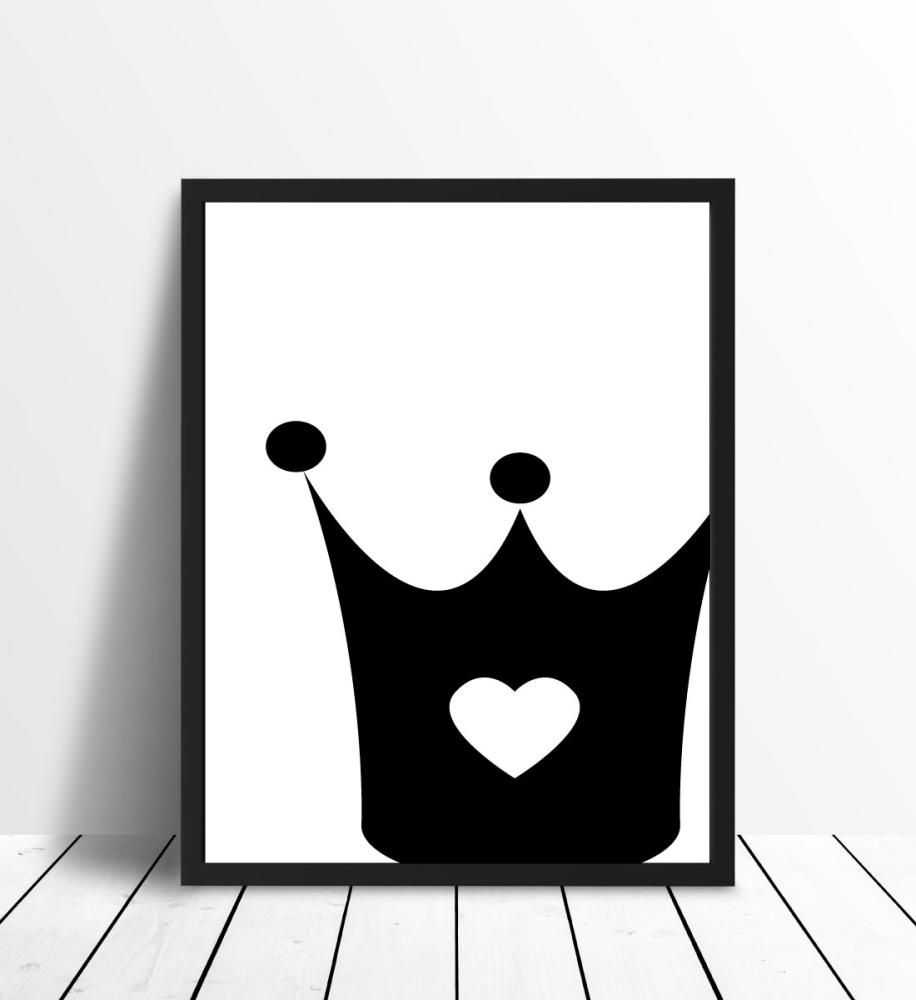 Prinsessekrone - Sort