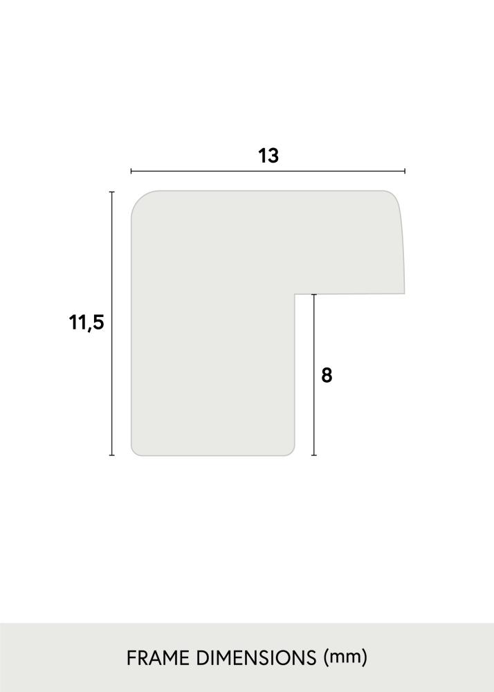 Ramme Edsbyn Akrylglas Sort 18x28 inches (45,72x71,12 cm)