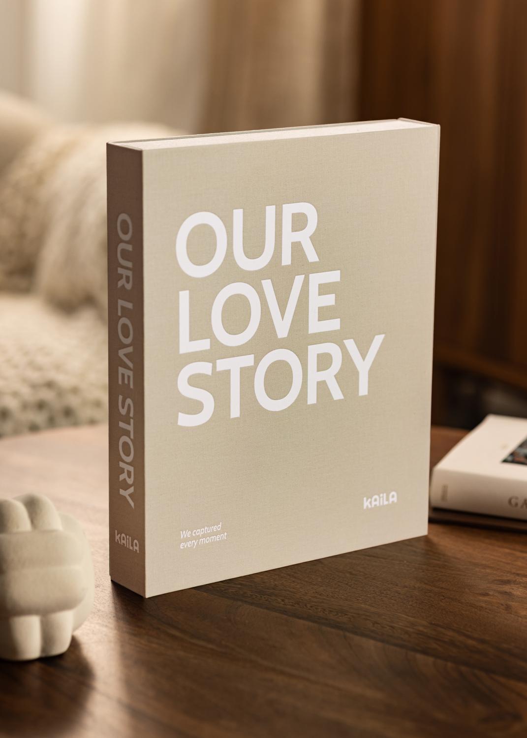 Product Image for KAILA OUR LOVE STORY Grey - Coffee Table Photo Album (60 Sorte Sidere)