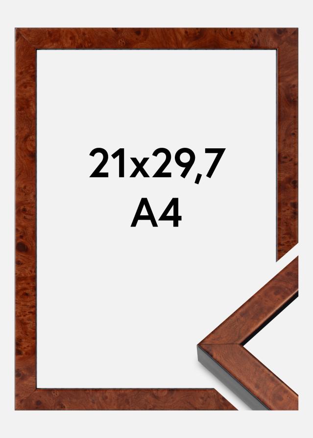 Ramme Hermes Akrylglas Burr Walnut 21x29,7 cm (A4)