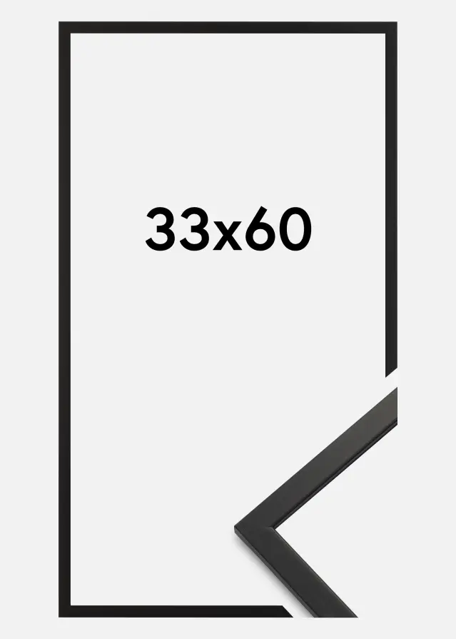 Ramme Edsbyn Sort 33x60 cm