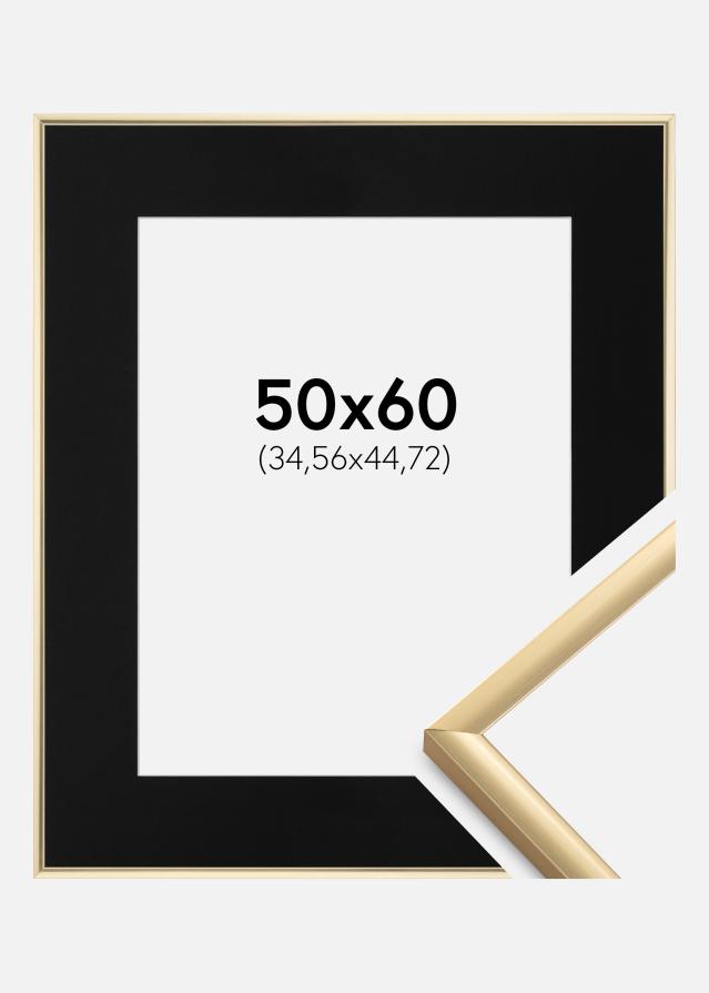 Ramme New Lifestyle Guld 50x60 cm - Passepartout Sort 14x18 inches