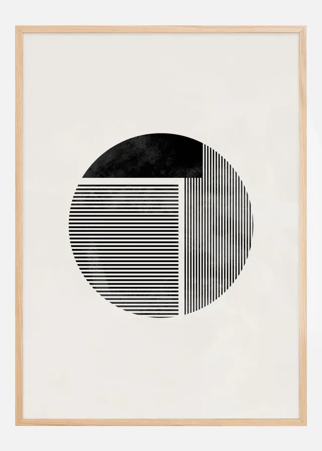 Minimalist round Plakat