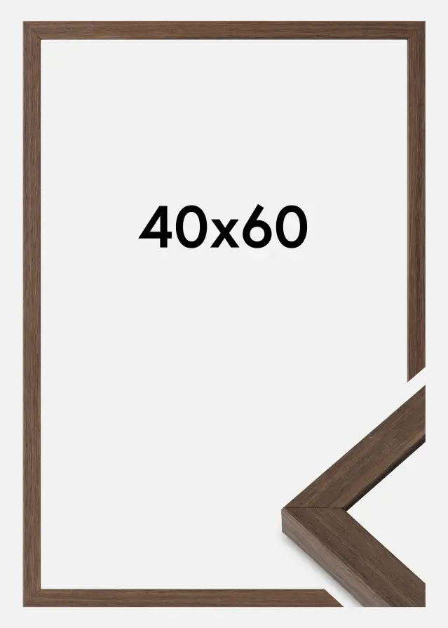 Ramme Hermes Akrylglas Valnød 40x60 cm