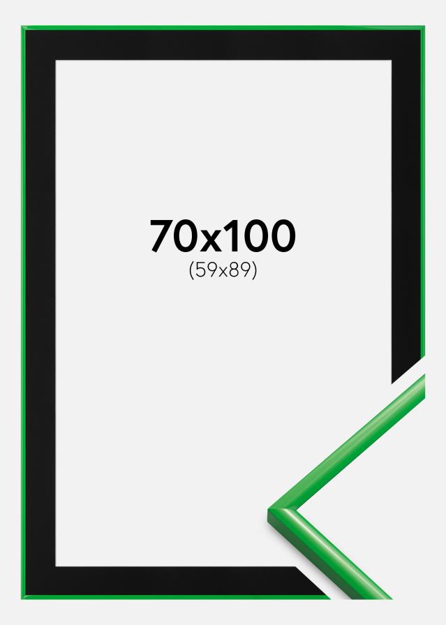 Ramme New Lifestyle Grass Green 70x100 cm - Passepartout Sort 60x90 cm