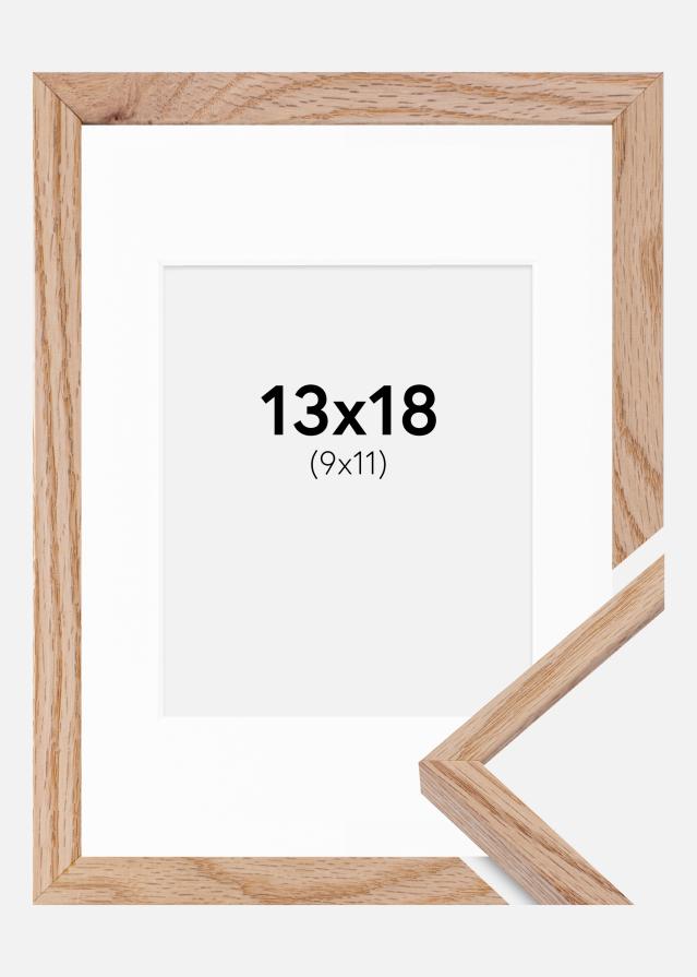 Ramme E-Line Eg 13x18 cm - Passepartout Hvid 10x12 cm