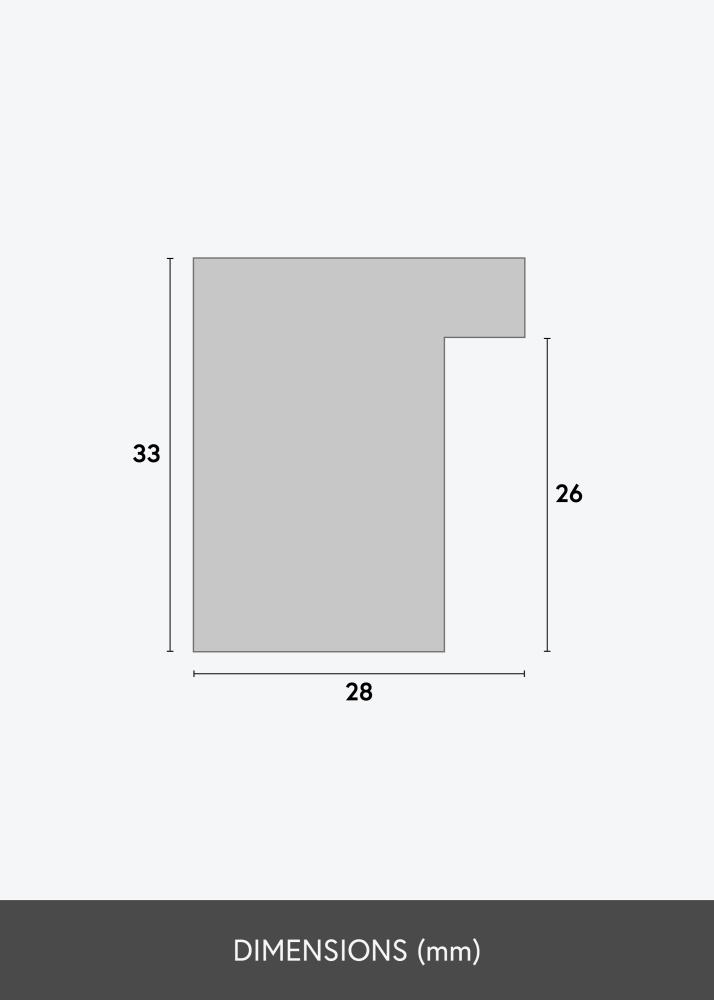 Ramme Cotswold Akrylglas Grå 30x30 cm