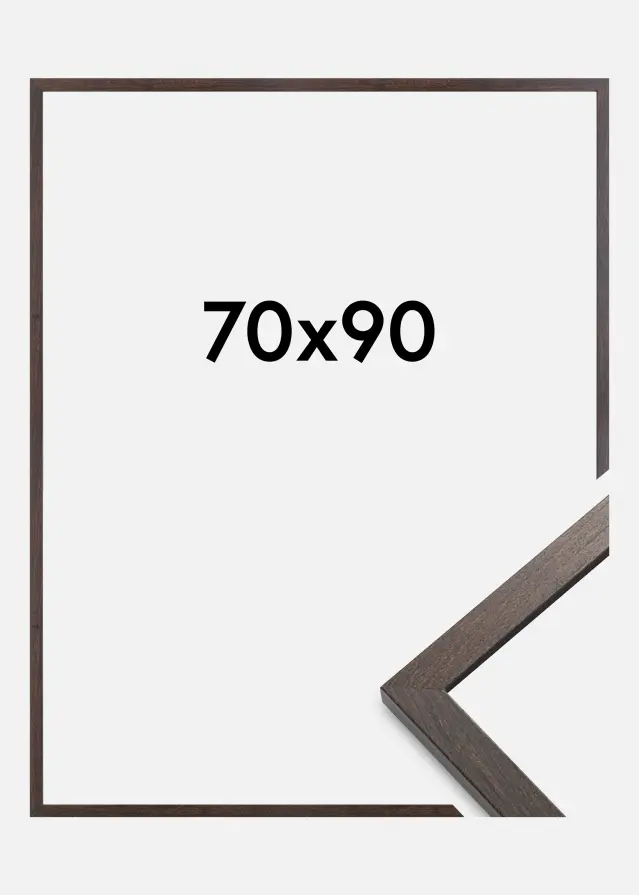 Ramme Trendy Akrylglas Valnød 70x90 cm
