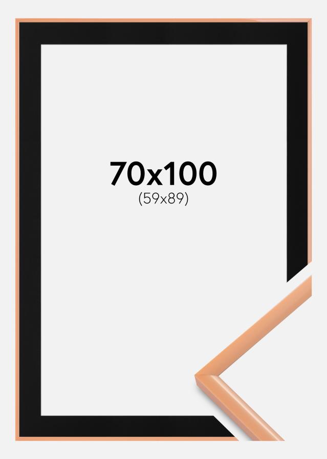Ramme New Lifestyle Apricot 70x100 cm - Passepartout Sort 60x90 cm