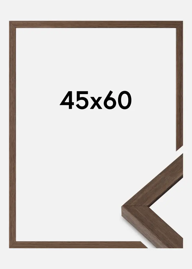 Ramme Hermes Akrylglas Valnød 45x60 cm
