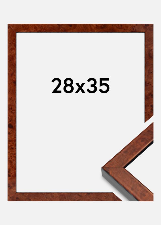 Ramme Hermes Akrylglas Burr Walnut 28x35 cm