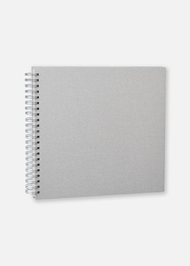 Base Line Canvas Wire-O Beige 30x30 cm (50 Hvide sider / 25 Ark)