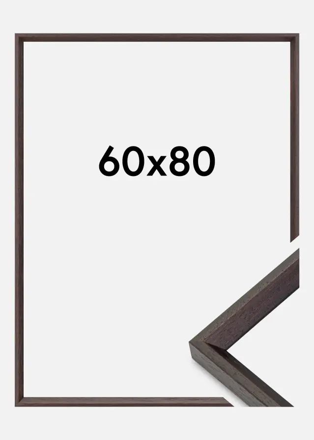 Ramme Globe Akrylglas Espresso 60x80 cm