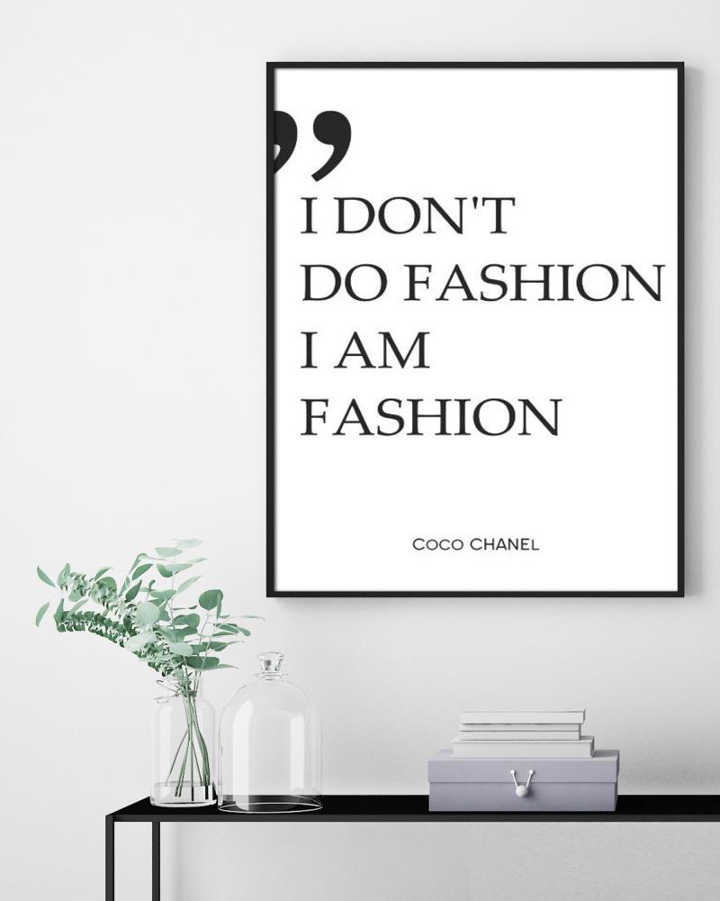 Coco Chanel I am - 30x40 cm