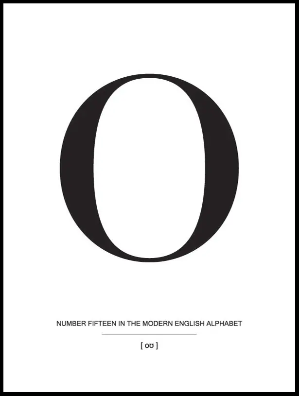 Letter O Plakat