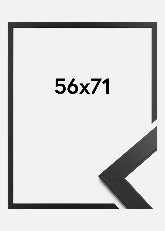 Ramme Black Wood Akrylglas 56x71 cm