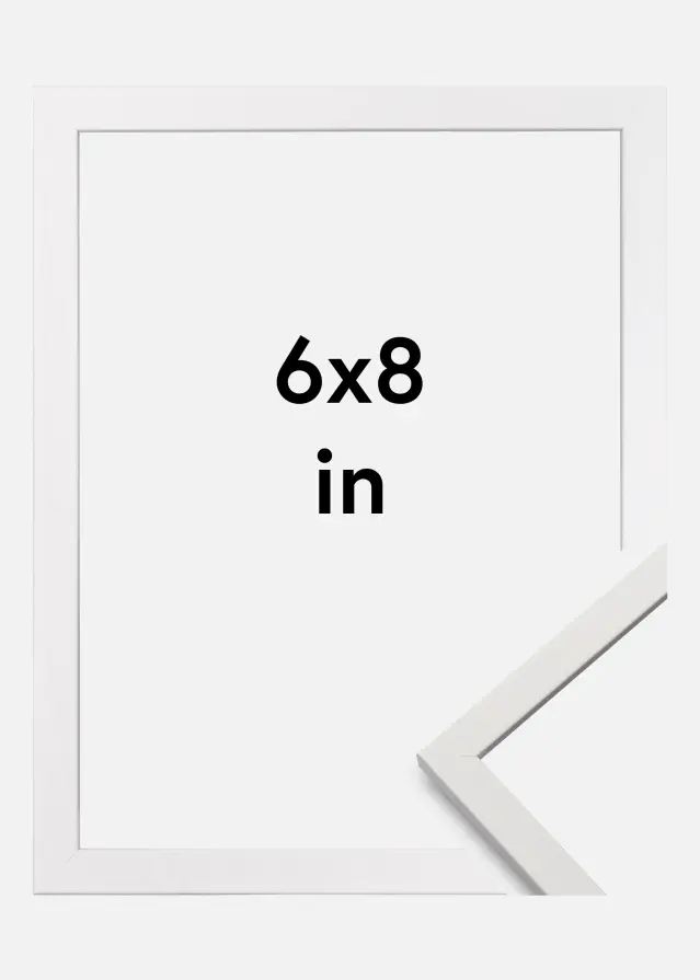 Ramme Edsbyn Akrylglas Hvid 6x8 inches (15,24x20,32 cm)