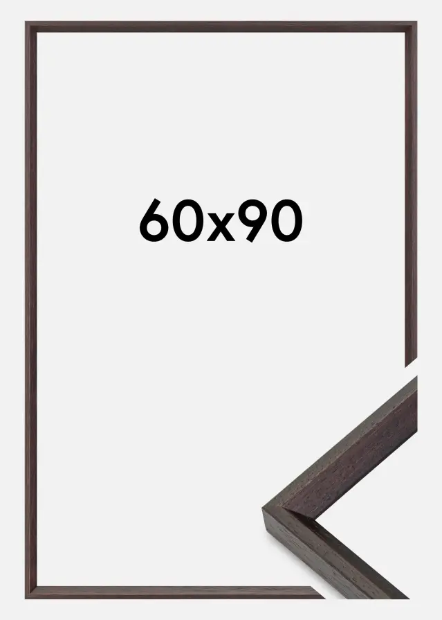 Ramme Globe Akrylglas Espresso 60x90 cm