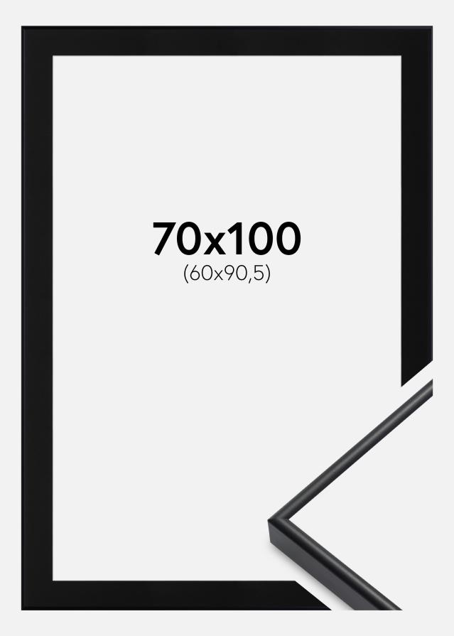 Ramme Visby Hvid 70x100 cm - Passepartout Sort 61x91,5 cm