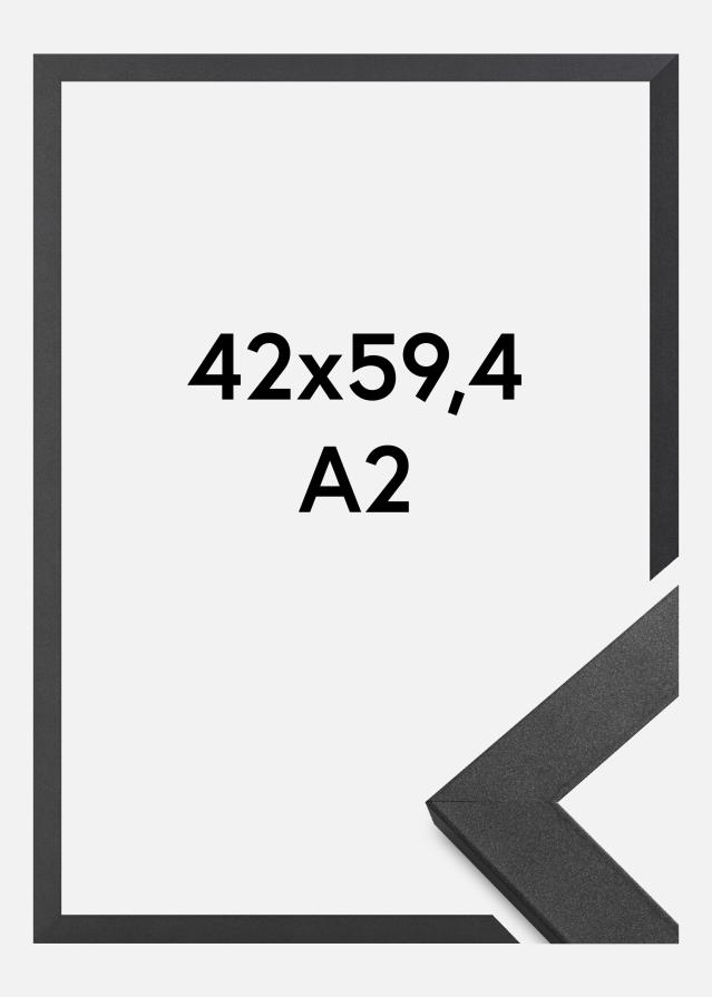 Ramme Graphite Wood Akrylglas 42x59,4 cm (A2)