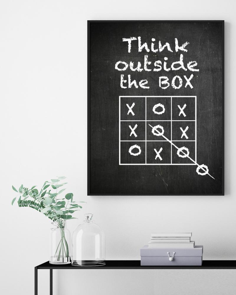 Think outside the box - 50x70 cm