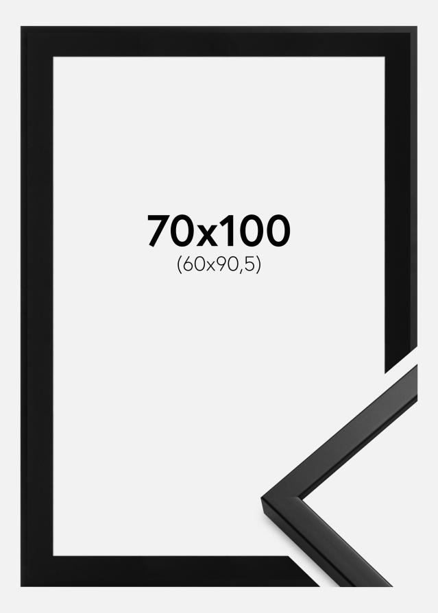 Ramme Oslo Sort 70x100 cm - Passepartout Sort 61x91,5 cm